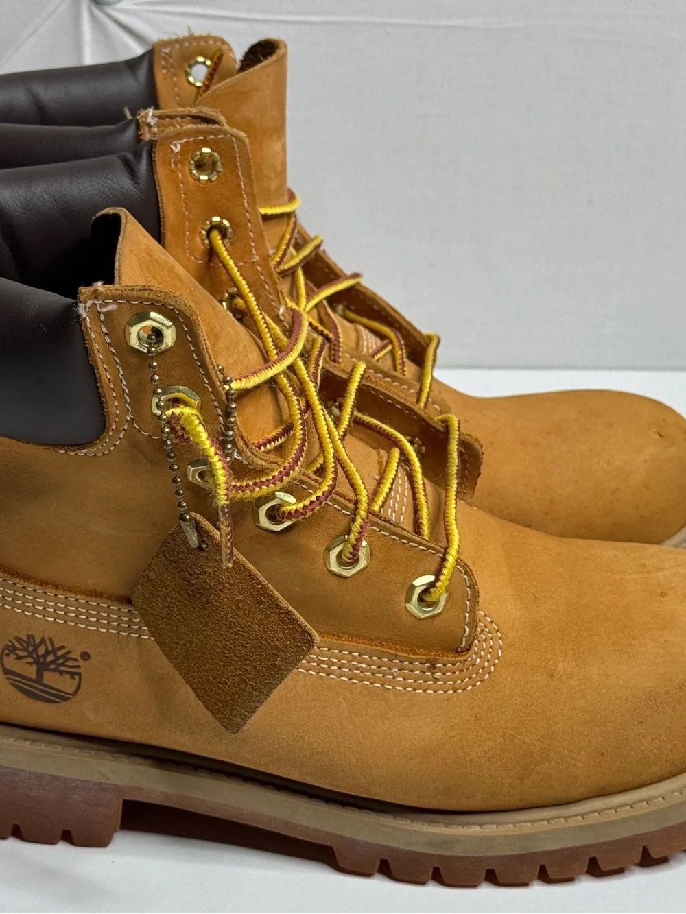 Timberland Wheat Suede Lace-Up Men's Work Boots